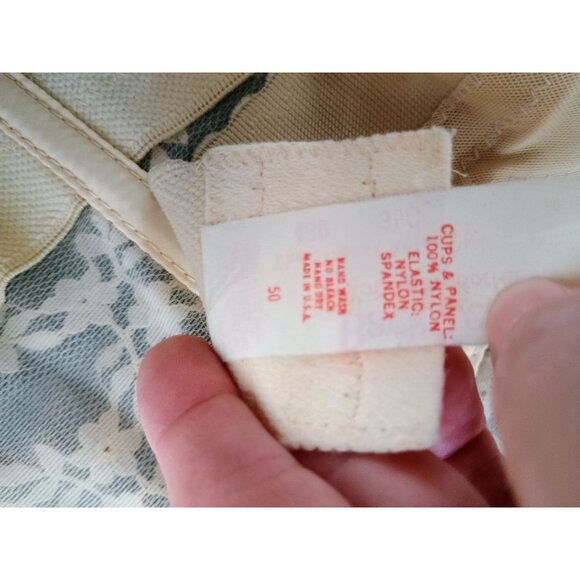 Vintage Backless Lace Corset Bustier 36C Ivory By Young Smoothie The Strauss Adl - Picture 7 of 7